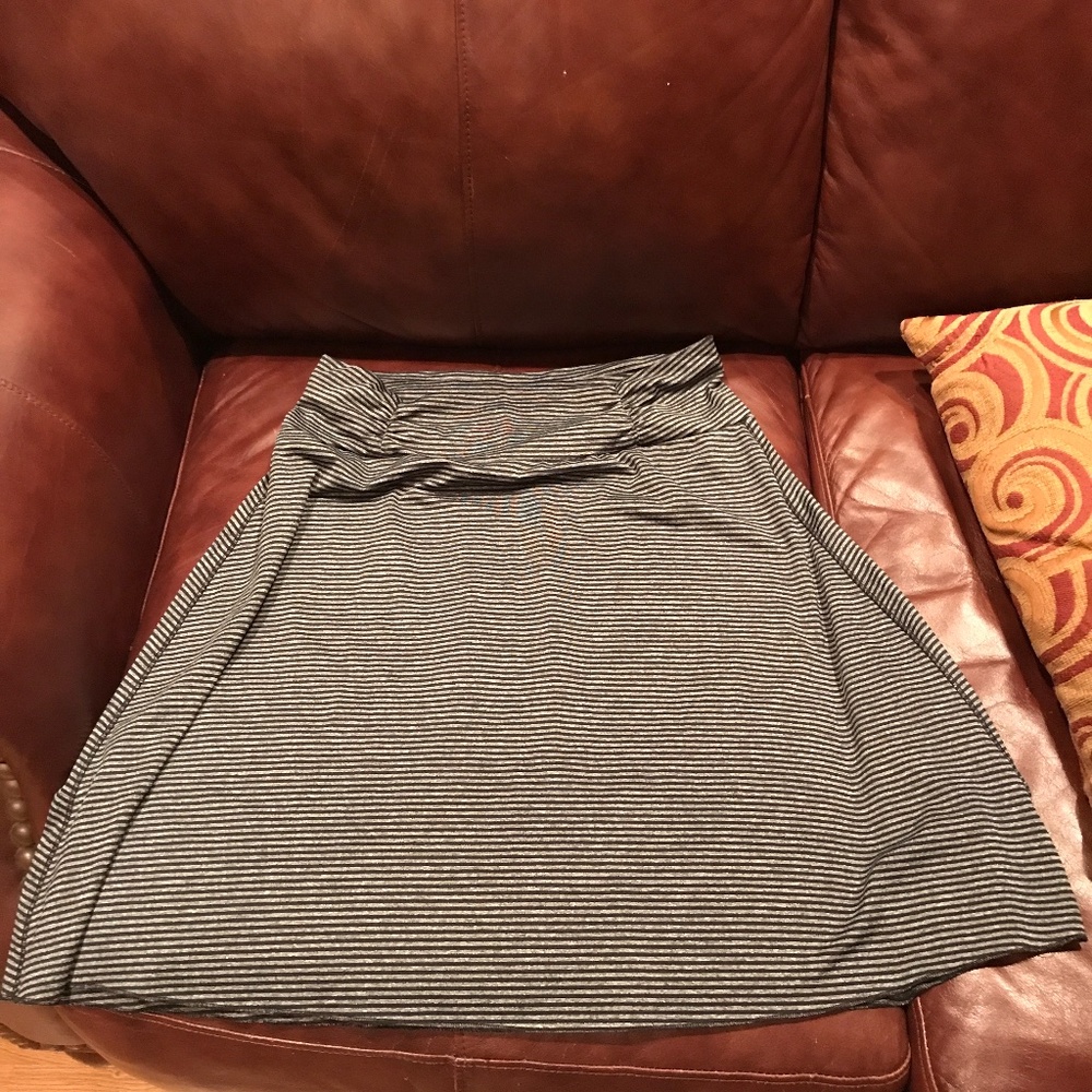 Black and Gray striped skirt